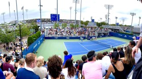 Action on the outer courts at the US Open