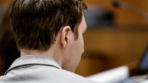 Tyler Robinson, who is accused in the fatal shooting of Charlie Kirk, listens during a preliminary hearing at the Fourth District Courthouse in Provo, Utah, July 9, 2026.