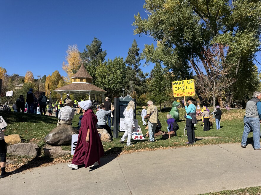 "No Kings" protests in Durango, Colorado, on October 18, 2025.
