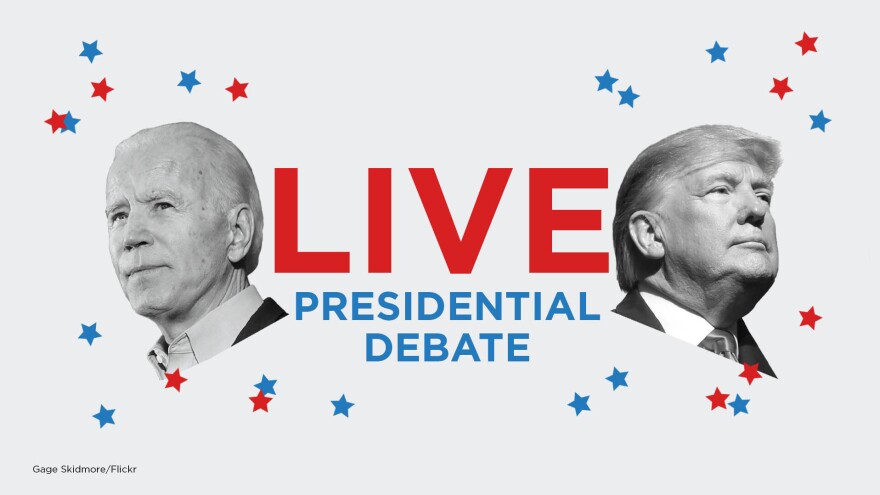 President Trump and Democratic presidential nominee Joe Biden are debating in Cleveland Tuesday night.