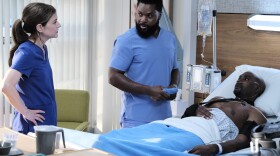 From left to right, Jane Leeves, Malcolm-Jamal Warner and Morris Chestnut in "The Resident." (Guy D’Alema/FOX)