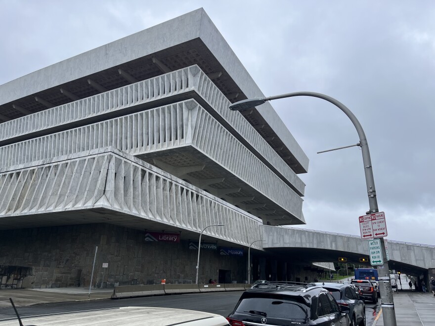 The exterior of the New York State Museum.