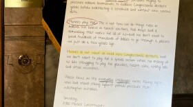 Voter advocacy groups delivered petitions opposing mid-cycle redistricting to the Statehouse offices of Gov. Mike Braun, Senate President Pro Tem Rodric Bray (R-Martinsville) and House Speaker Todd Huston (R-Fishers).