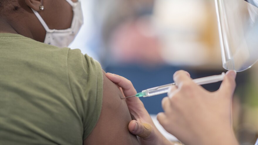 child getting vaccinated