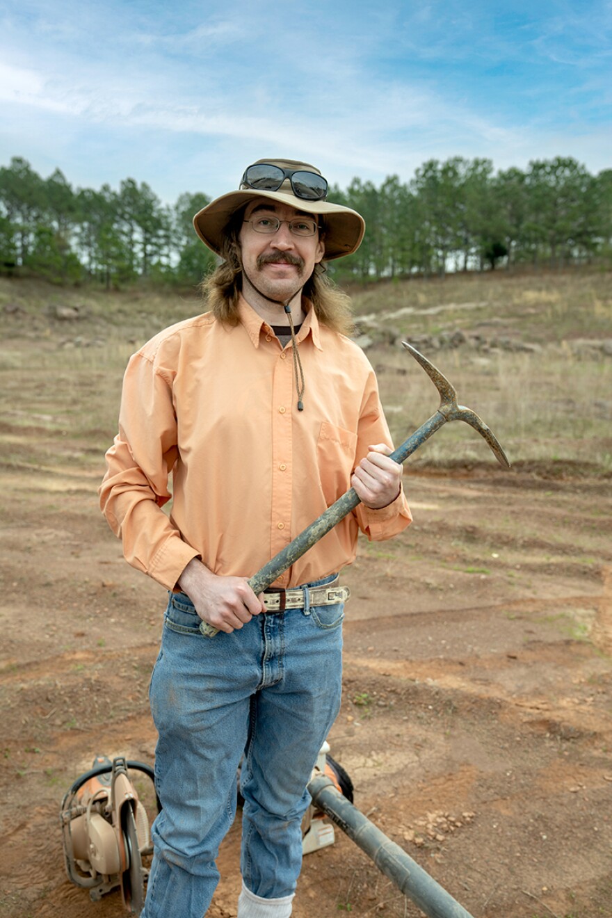 Christian Kammerer is the Research Curator of Paleontology at the North Carolina Museum of Natural Sciences, and he spent last week digging around eastern North Carolina to gather prehistoric fossils for the museum’s collection.