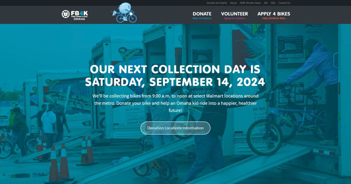 Free Bikes 4 Kidz Omaha is Collecting Bikes This Saturday & Giving Them