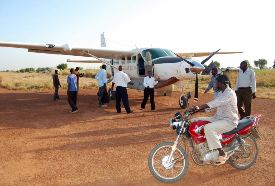 <p>Small planes are a common way to move around South Sudan, which has few paved roads. Many roads are impassable during rain.</p>