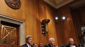 Senators John Kerry, D-Mass., Richard Lugar, R-Ind. and Bob Corker, R-Tenn., conduct a Senate Foreign Relations Committee Full committee hearing on Syria on March 1, 2012 on Capitol Hill. Lugar lost a primary election on Tuesday. It will mean the end of a 36-year long career.
