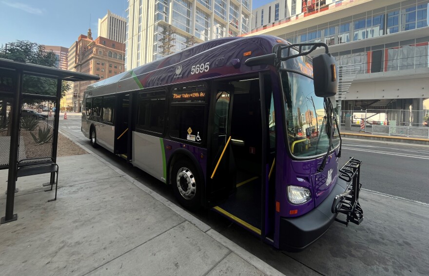 The city of Phoenix has added hybrid-electric buses to its public transit system for the first time.