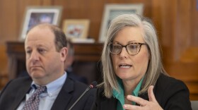 Arizona Gov. Katie Hobbs meets with leaders of the other Colorado River Basin states in Washington, D.C., on Jan. 30, 2026.