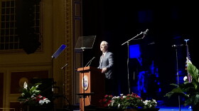 Mayor on stage