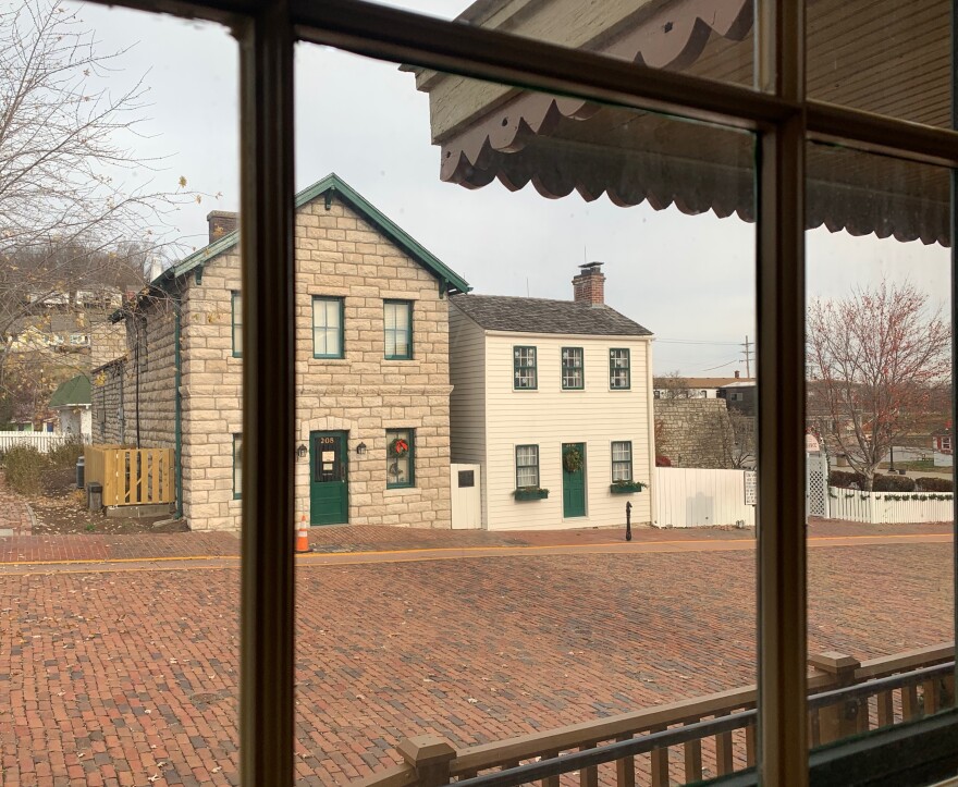 Mark Twain's childhood neighborhood in Hannibal, Missouri.