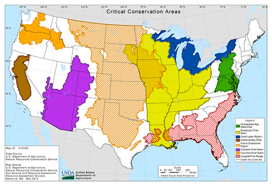 Map of Critical Conservation Areas