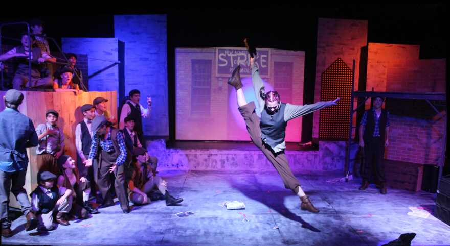 Scene from Fort Myers Theatre's production of 'Newsies'