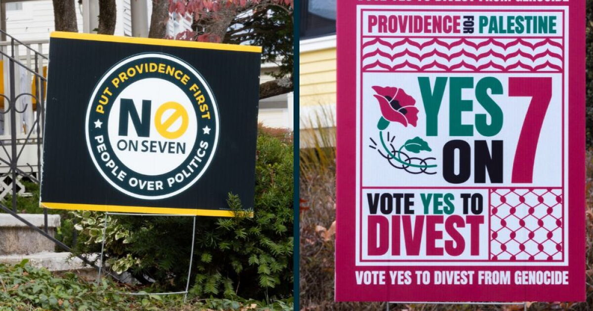 Providence voters to decide on divestment initiative Tuesday