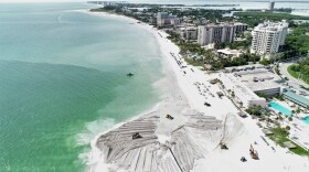 Aerial of a beach