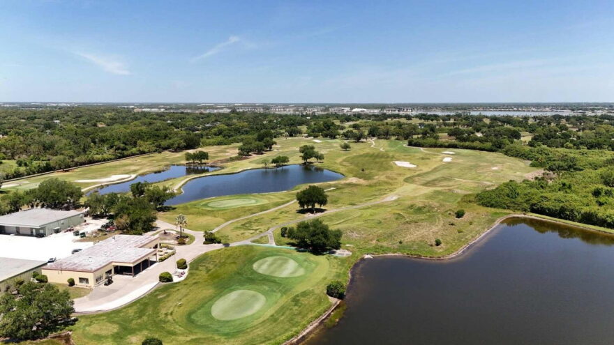 This aerial photo was taken on April 16, 2026, of the Tatum Ridge Golf Links. Neighbors of the golf course have been fighting against development proposals using the Live Local Act after the property was sold for $2.9 million.