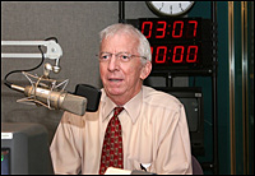 Outgoing Gallaudet President I. King Jordan in NPR's Washington studios.