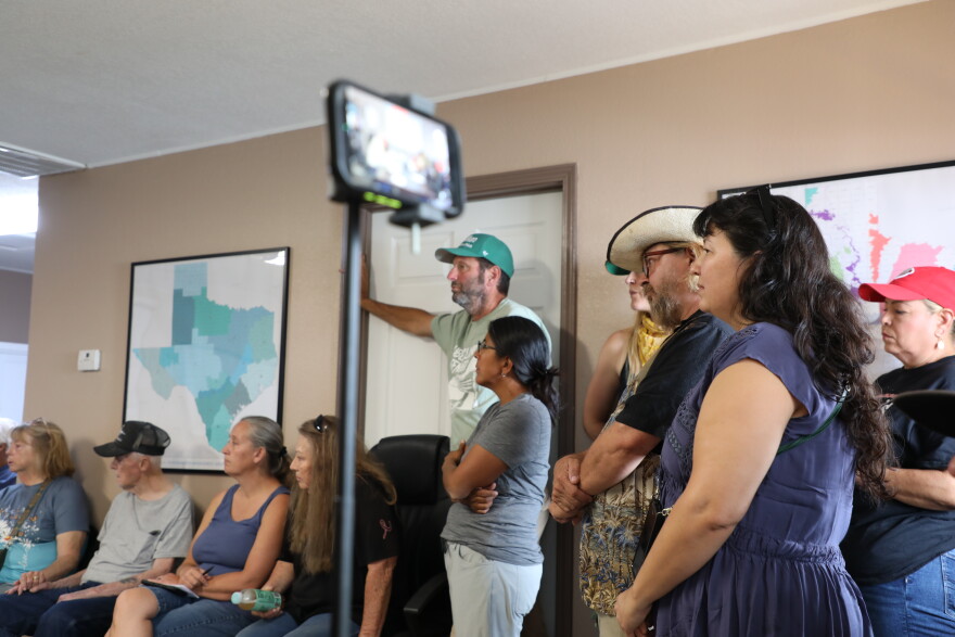Big Bend area residents attend a Culberson County Groundwater Conservation District meeting in May.