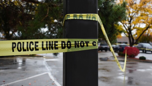 Boise Police taped off areas near the Boise Towne Square mall Monday after a shooting left two people dead and four others injured.