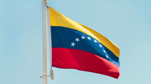 The flag of Venezuela