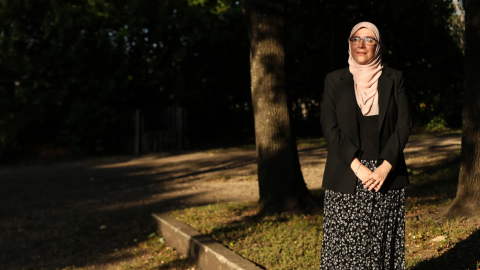 Shaimaa Zayan, operations manager of CAIR Texas, poses for a portrait in Austin on Saturday, Aug. 30, 2026.