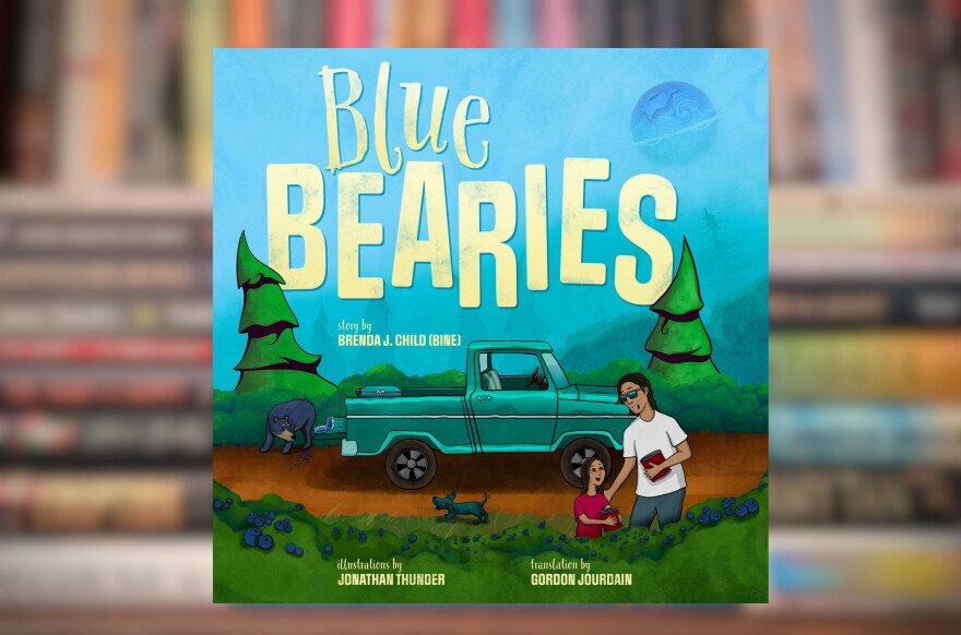 Book cover for "Blue Bearies" by Brenda Child