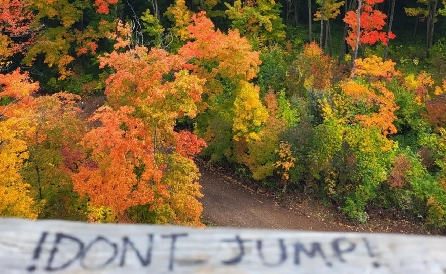 "My favorite spot for fall colors is Timm's Hill. This picture is from 2023."