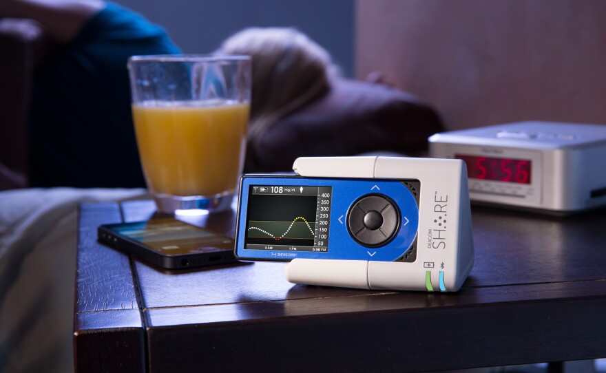 The Dexcom Share device is designed to help monitor glucose levels remotely.