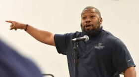 Troy Rogers speaks at the Kingdom Center in Chattanooga in October 2021.