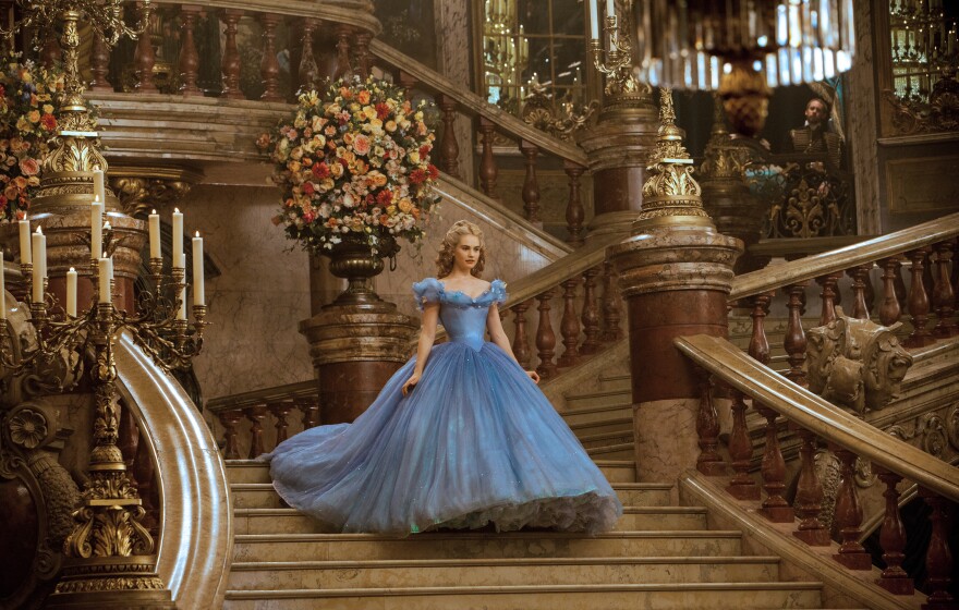 Lily James is Cinderella in Disney's live-action version of the classic fairy tale, which it helped make famous in a 1950 cartoon.