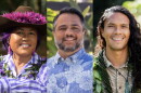 District 14 State Representative candidates left to right: Republican Elle Cochran (incumbent), Democrat Sne Patel, Green Party Pāʻele Kiakona.