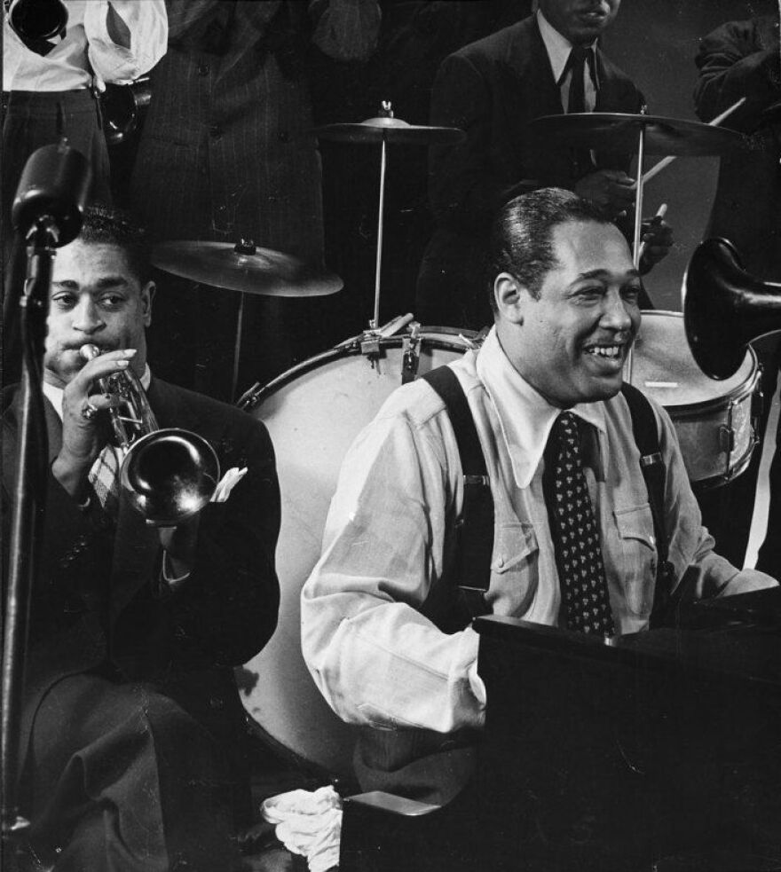 Duke Ellington and Dizzy Gillespie, Capitol Theater, New York, 1945