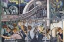 One of Diego Rivera's murals on the North Wall. (Courtesy of the Detroit Institute of Arts)