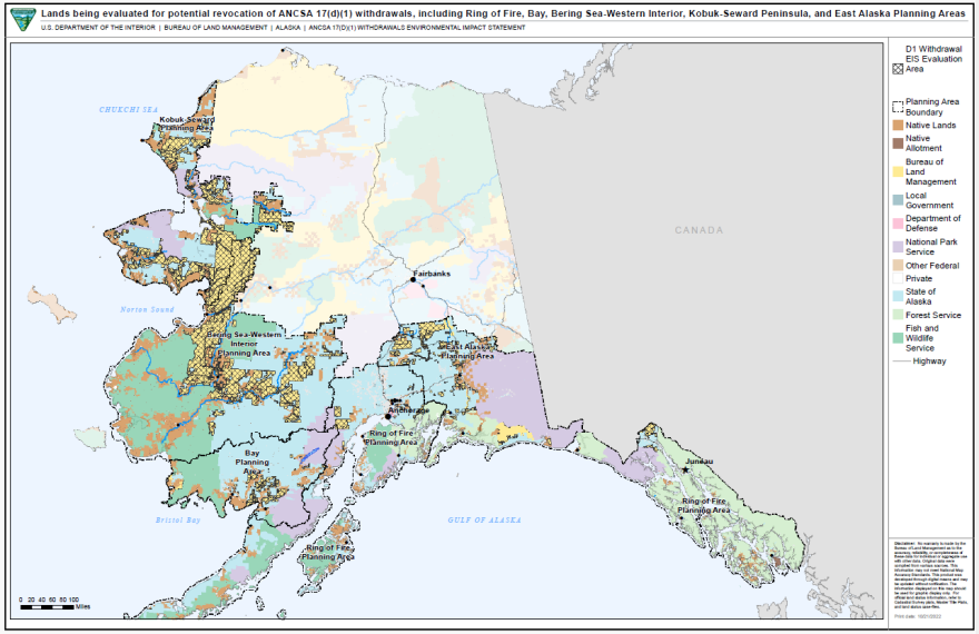 The d-1 lands include a diverse patchwork of different land uses and classifications, and adjacent communities.