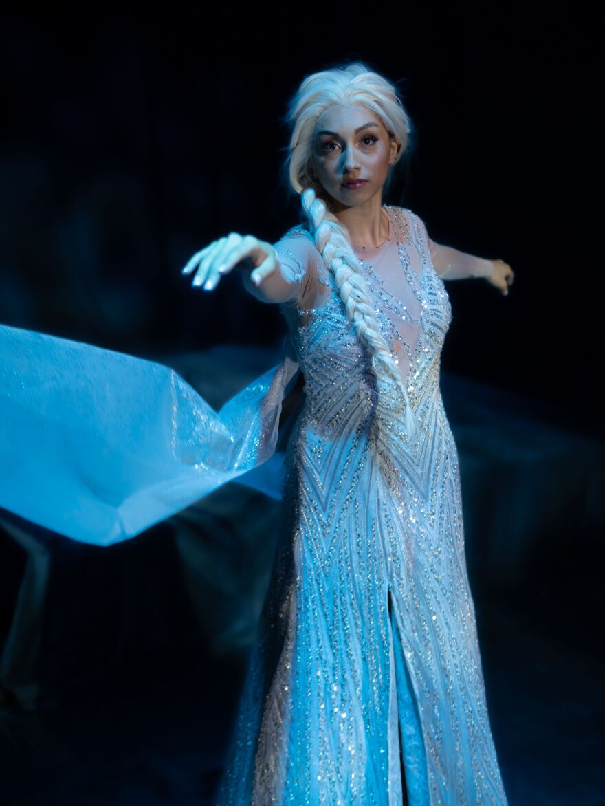 NYU's Mia Zottolo is Elsa in 'Frozen the Broadway Musical' at Arts Bonita Actors Theatre.