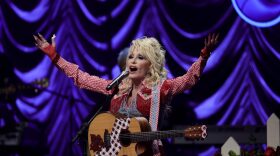 Dolly Parton performs on stage at ACL Live during Blockchain Creative Labs’ Dollyverse event at SXSW during the 2022 SXSW Conference and Festivals in Austin, Texas.