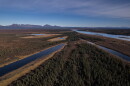 FILE - Onion Portage, a critical migration route for the Western Arctic Caribou Herd along the Kobuk River near Ambler, Alaska, is visible, Sept. 30, 2025.