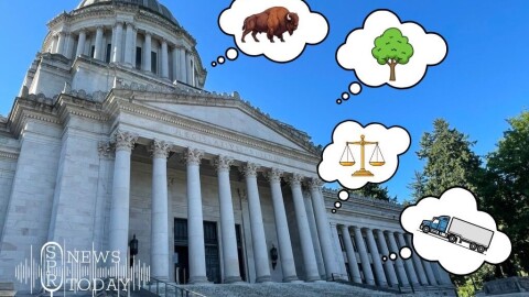 Lawmakers in Olympia also have other part time jobs, like a bison rancher, forester, or lawyer. One was a truck driver, but had to give that up when he was elected.