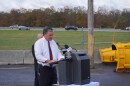 PennDOT Secretary Mike Carroll spoke at a new truck parking location Wednesday next to the Bellwood on-ramp of Interstate 99. 
