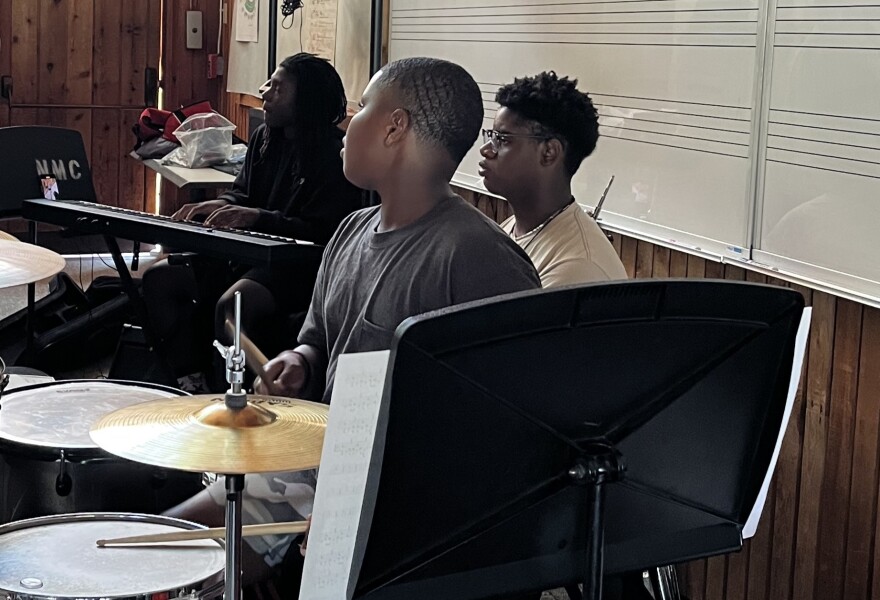 Musicians in the Archipelago Project's Musical Innovation and Leadership Academy rehearse in 2025