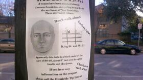 Handmade wanted posters like this one have been posted around campus-area neighborhoods.