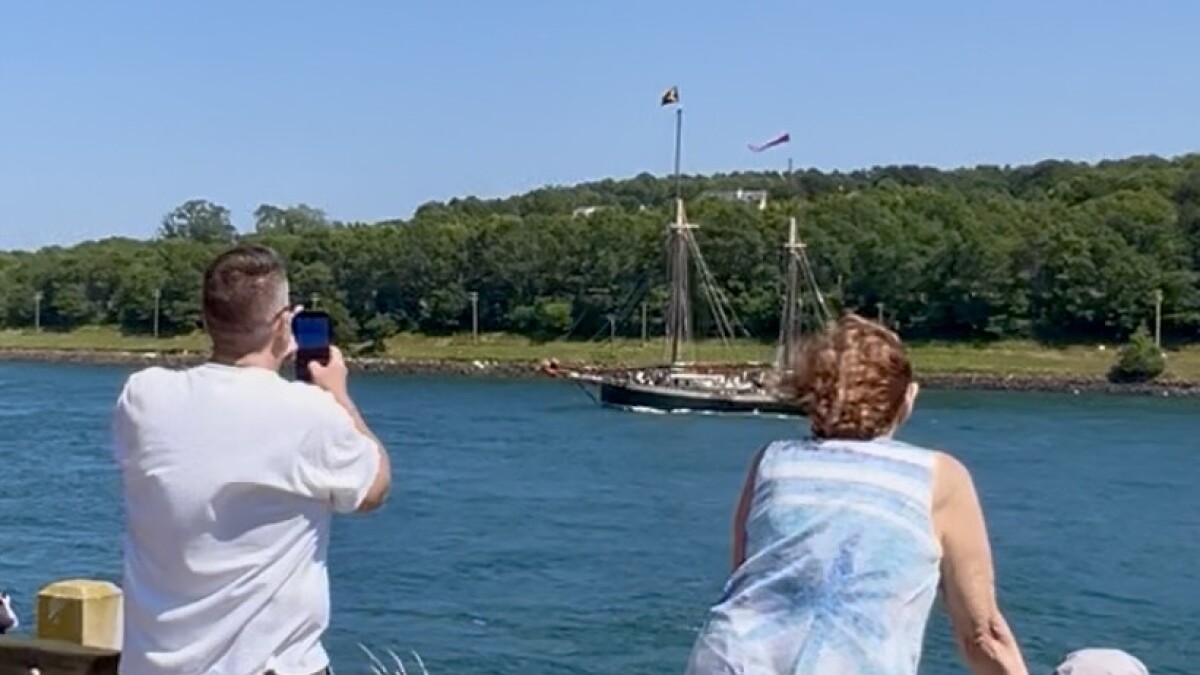 'Beautiful': Spectators line Cape Cod Canal to see tall ships make their way to Sail250 in Boston