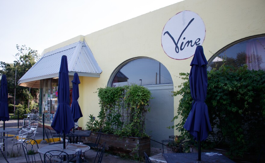 The outside of Vine Sourdough Bakery in Gainesville, Fla., Friday, May 29, 2026.