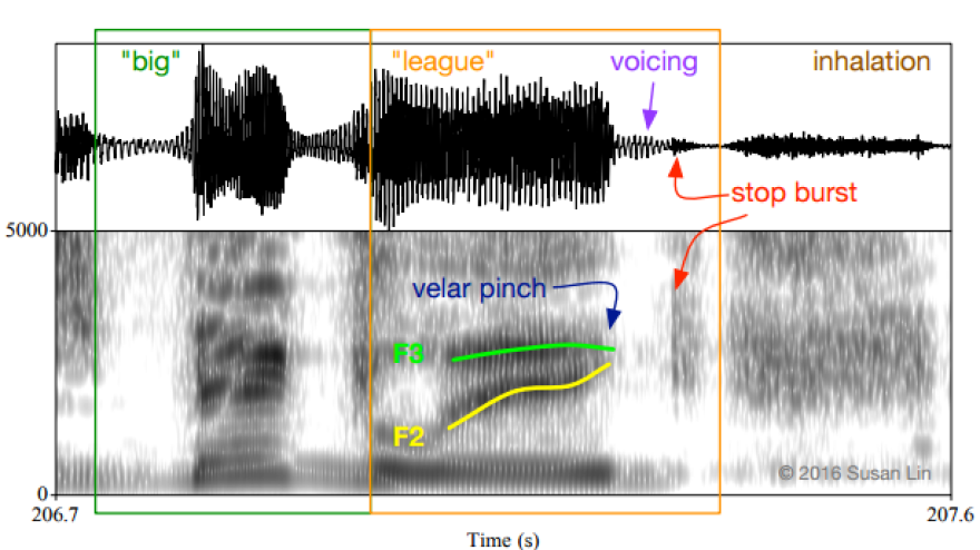 Linguist Susan Lin performed an audio analysis of Trump's speech during the first presidential debate. According to her analysis, he was saying "big-league."