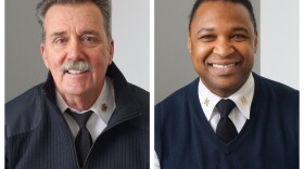 St. Louis Fire Department Chief Dennis Jenkerson (left) and Capt. Garon Mosby (right) touched on the department's various initiatives as well as challenges ahead.