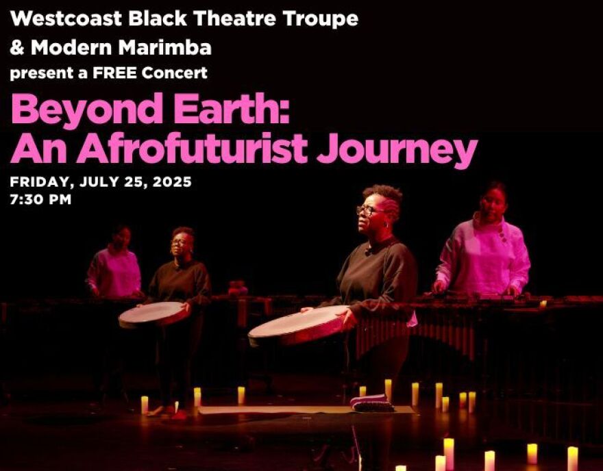 Westcoast Black Theatre Troupe Poster for 'Beyond Earth: An Afrofuturistic Journey'