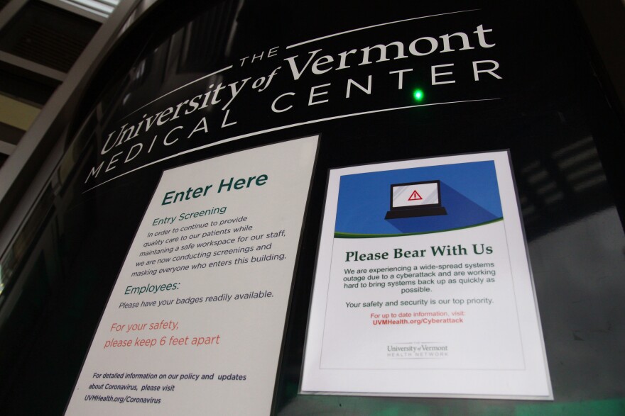 UVM Medical Center door