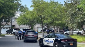 Officers of the Wilmington Police Department and State Bureau of Investigations on the scene of a shooting in the Holly Glen neighborhood of Wilmington. The suspect, 40-year-old David Jacobs, fired shots at police with a rifle Thursday morning. The responding officers shot back leaving him in critical condition, after WPD tried using less lethal methods.