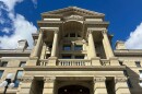 The entrance to the Wyoming State Capitol in Cheyenne on Feb. 22, 2024.
